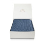 Луксозно памучно одеяло в синьо Марбела